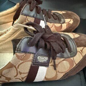 Coach Brown and Tan Sneakers
